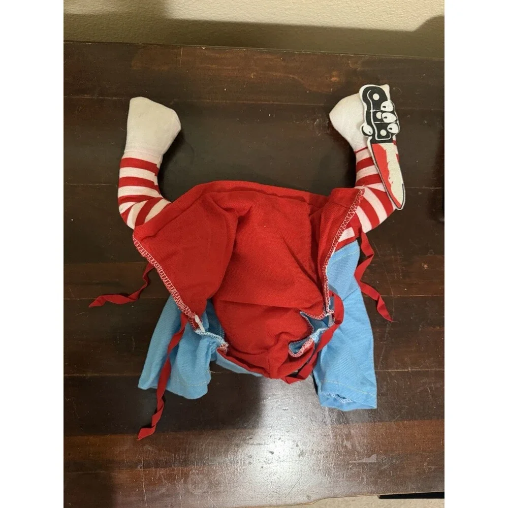 Dog Costume Jumpsuit Halloween Pets Chucky Outfit Good Dog Size Small